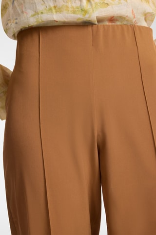 Pantalón recto 7/8 de tiro alto - Naranja