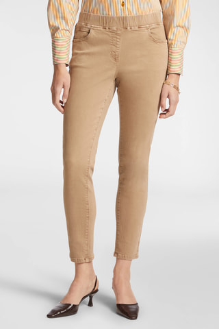 Pantalón slim fit 7/8 - Crudo