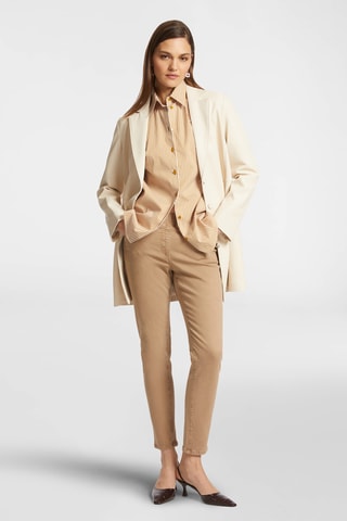 Pantalón slim fit 7/8 - Crudo