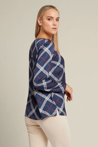 Blusa - Blanco, rojo y azul