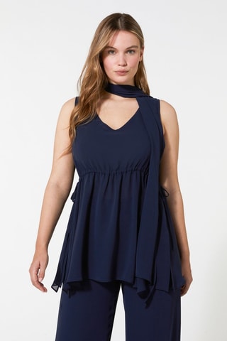 Top y pantalón - Azul
