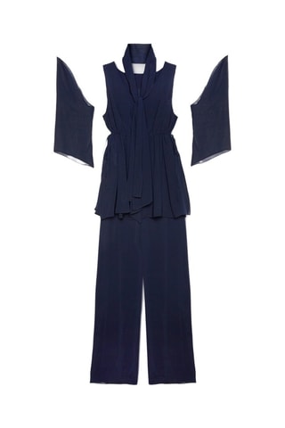 Top y pantalón - Azul