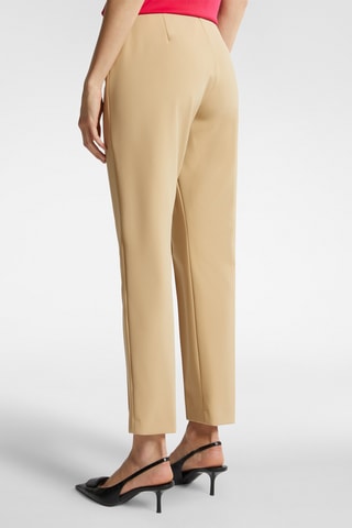 Pantalón slim fit 7/8 de tiro alto - Crudo