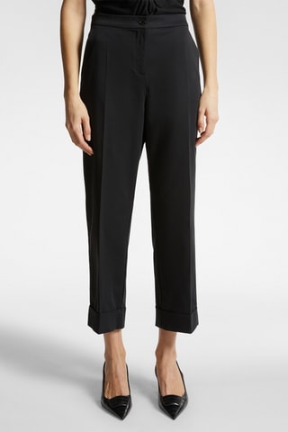 Pantalón 7/8 de tiro alto - Negro