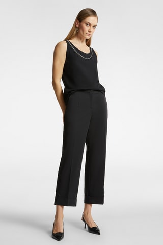 Pantalón 7/8 de tiro alto - Negro