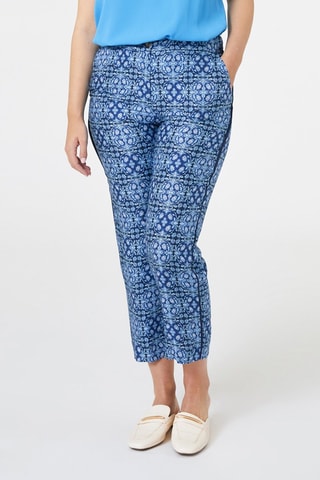 Pantalón 7/8 - Blanco, negro y azul