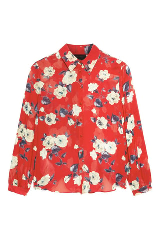 Camisa - Blanco, rojo y gris