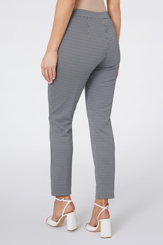 Pantalón slim fit - Blanco y negro