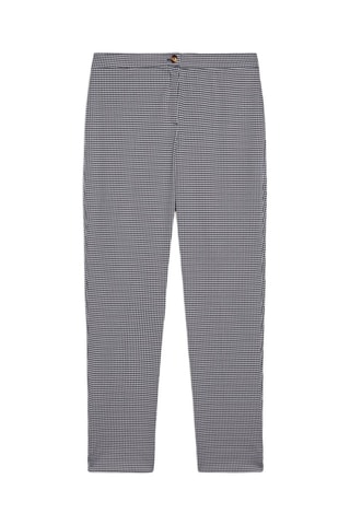Pantalón slim fit - Blanco y negro