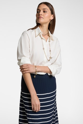 Camisa amplia - Blanco