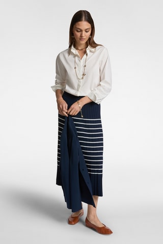 Camisa amplia - Blanco