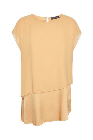 Blusa efecto doble prenda - Naranja