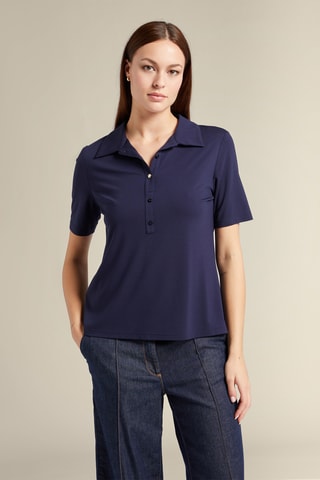 Polo slim fit - Azul
