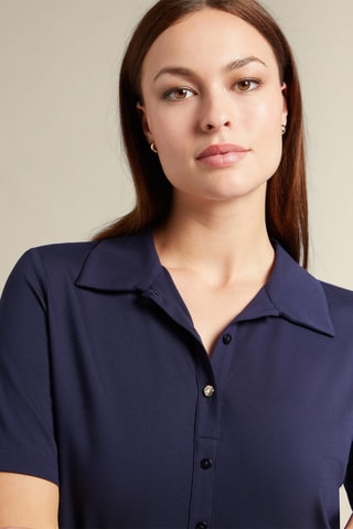 Polo slim fit - Azul