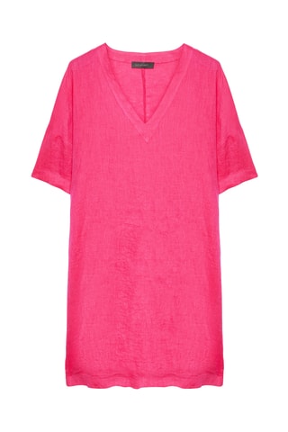 Vestido de playa de lino - Violeta