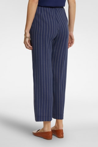 Pantalón regular fit 7/8 de lino de tiro alto - Crudo