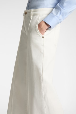 Pantalón wide leg de tiro alto - Blanco