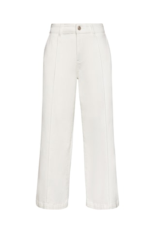 Pantalón wide leg de tiro alto - Blanco