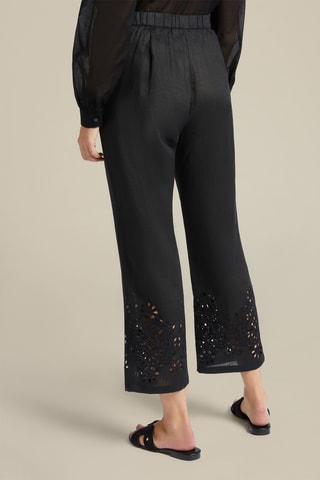 Pantalón de lino - Negro
