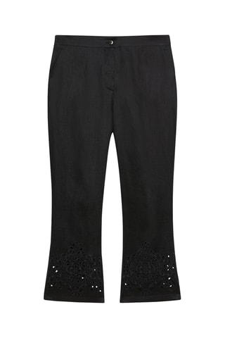 Pantalón de lino - Negro