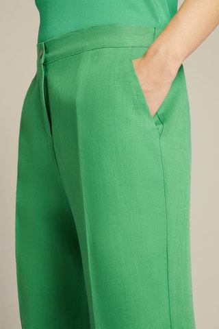 Pantalón regular fit de lino - Multicolor