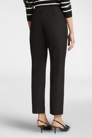 Pantalón slim fit 7/8 de tiro alto - Negro