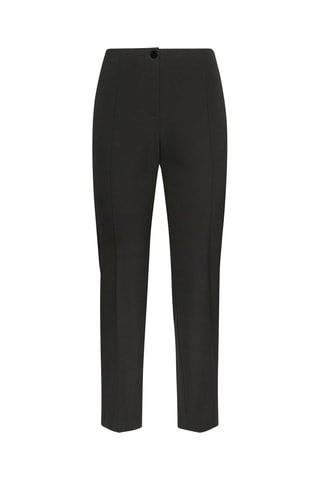 Pantalón slim fit 7/8 de tiro alto - Negro