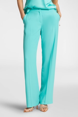 Pantalón recto de tiro alto - Verde
