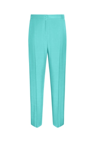 Pantalón recto de tiro alto - Verde