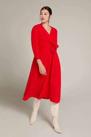 Vestido midi - Rojo