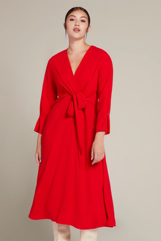 Vestido midi - Rojo