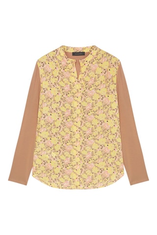 Blusa - Negro, amarillo y marrón