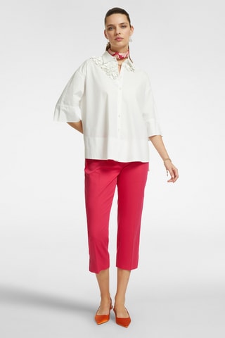 Pantalón pirata de tiro alto - Rojo