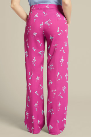 Pantalón ancho de tiro alto - Blanco