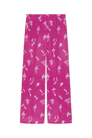 Pantalón ancho de tiro alto - Blanco