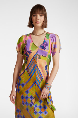Vestido midi - Multicolor