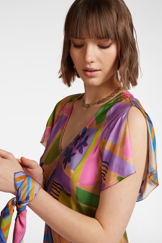 Vestido midi - Multicolor