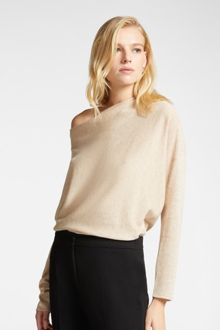 Jersey de lana y cachemir - Beige