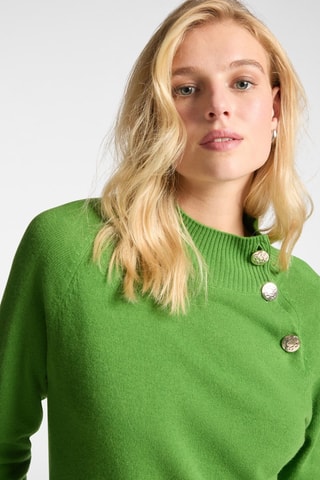 Vestido jersey de lana - Verde