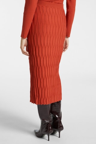 Falda midi - Naranja
