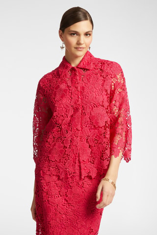 Camisa de encaje - Rojo