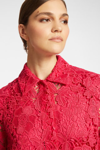 Camisa de encaje - Rojo