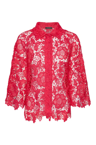 Camisa de encaje - Rojo