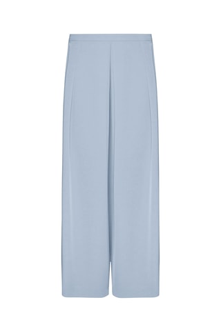 Pantalón wide leg de tiro alto - Gris