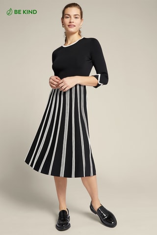 Vestido midi - Blanco