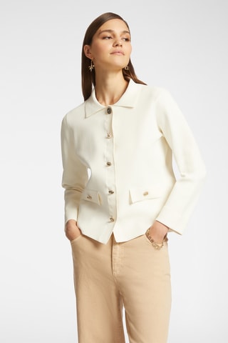 Chaqueta de lana - Blanco