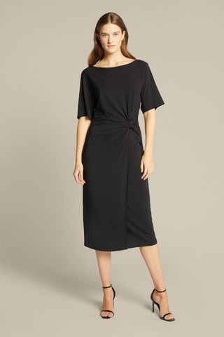 Vestido cruzado - Negro