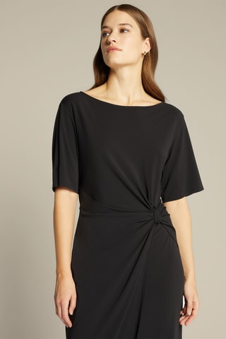 Vestido cruzado - Negro