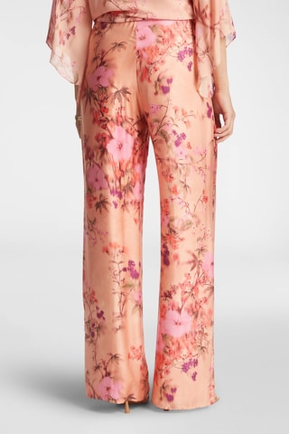 Pantalón recto de tiro alto - Multicolor
