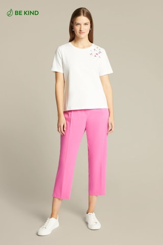 Pantalón pirata recto - Rosa